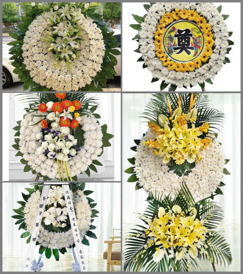 山东青岛平度市东阁街道下李元村花圈速递